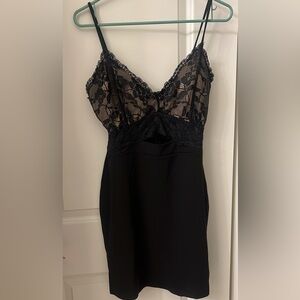 Elegant Black Lace Dress